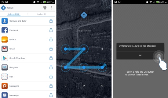 Secure Apps With Passwords And Fake Crashes Zdlock For Android