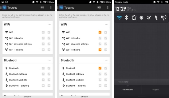 Setting up Notification Toggle for Android