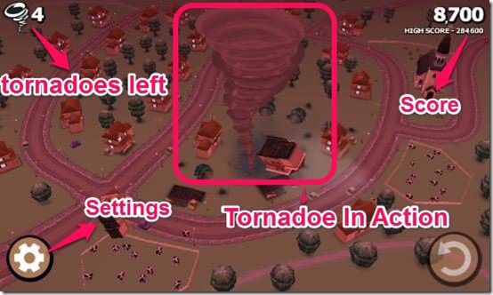 Tornadoes Time Main Interface