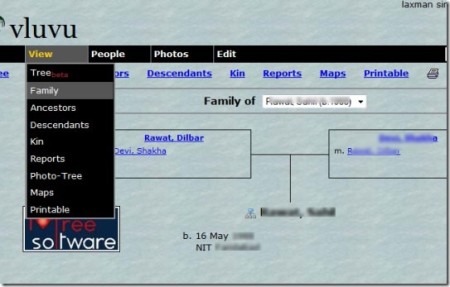online family tree