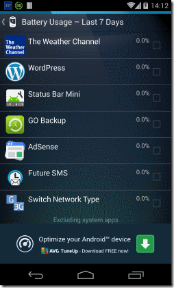 Uninstaller Android Sort by Battery Usage