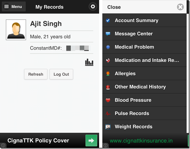 Health Tracker & Manager By ConstantMD