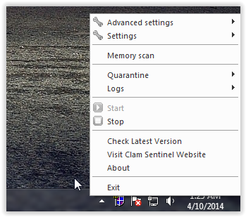 Using Clam Sentinel for Windows for real time protection