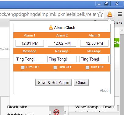 alarm clock extensions for Google Chrome-11