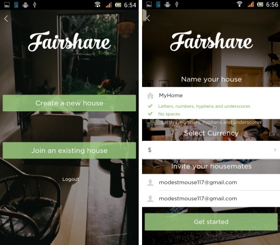 create house in fairshare for android