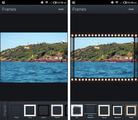 frames in Photo editor pro for Android