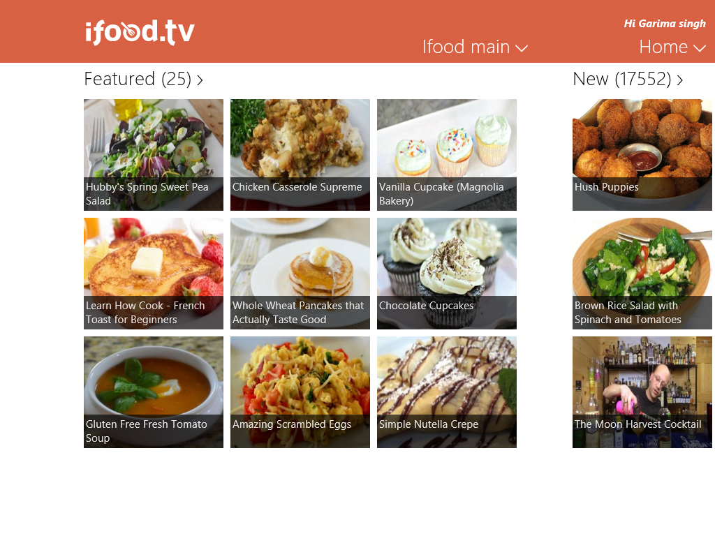 Ifood.Tv: Free Windows 8 Recipe App With Videos