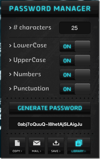 Password Generator : MAX SECURITY
