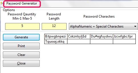 password generator