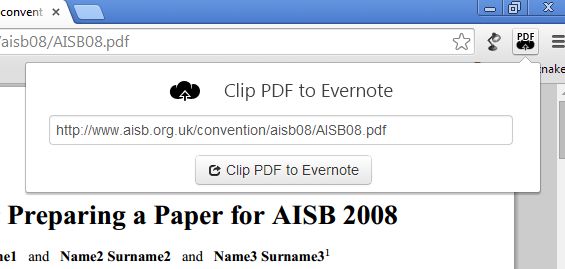 send to evernote apps for Google Chrome-2