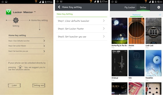 setup locker magic for android