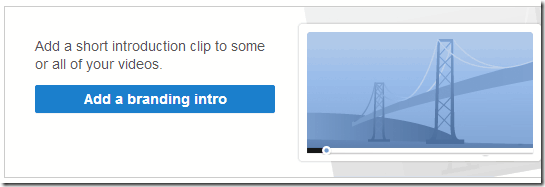 Add a Branding Intro
