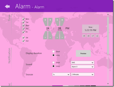 Asparion Clock-Alarm setting