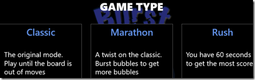Bubble Burst- Game Modes