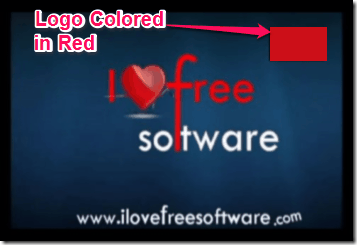 Delogo - Logo Colored In Red