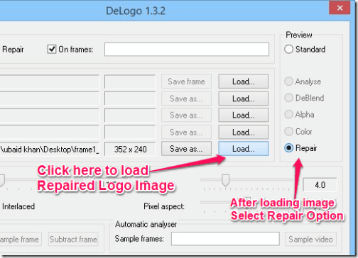 Delogo - With Load and Repair Option