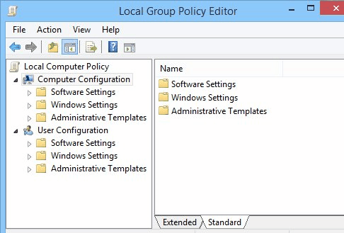 Disable Windows Store - Local Group Policy Editor