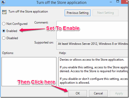 Disable Windows Store - Turn Off Store