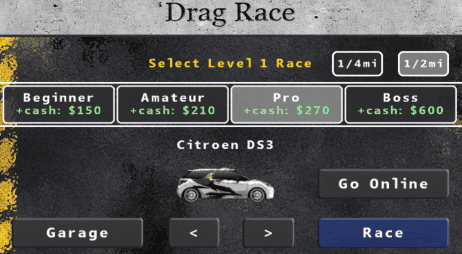 Drag Race Online - Difficulty