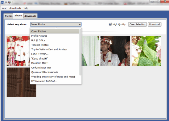 Facebook Albums Downloader