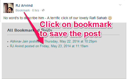 Facebook Bookmark Extensions