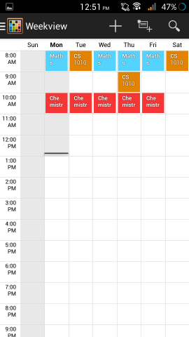 Free Time Table App for Android Manage School Or University Life With Ease