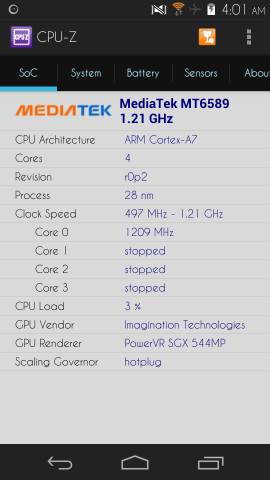 Get Your Devices Specifications With CPU-Z for Android