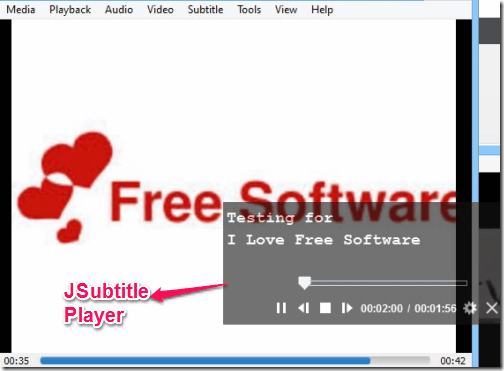 JSubtitle Player