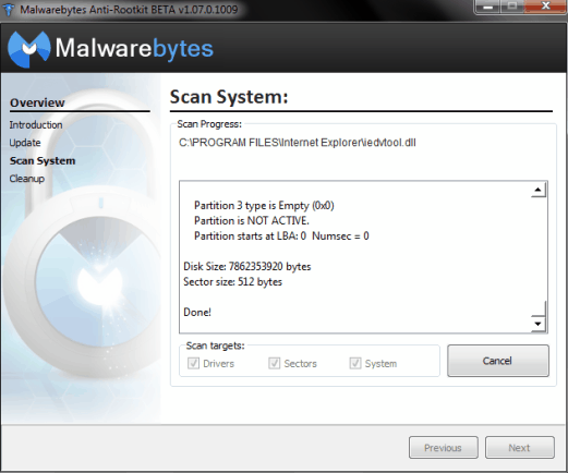 Malwarebytes Anti-Rootkit