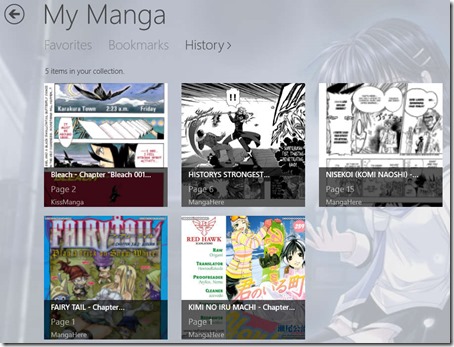 Manga Tree- Bookmarks, Favorites, History
