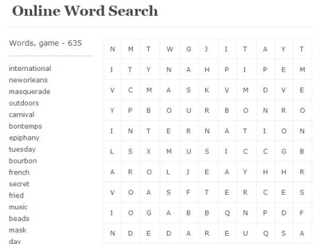 Online Word Search