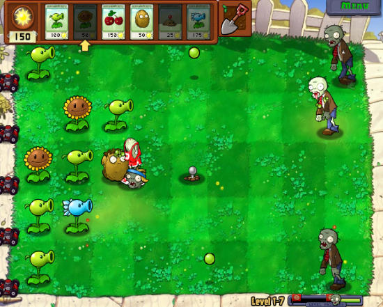Plants Vs. Zombies Game Interface