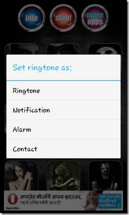 Scary Horror Ringtones-set ringtone as