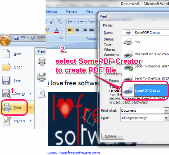SomePDF Creator- create PDF file
