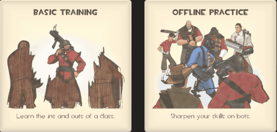 Two Training modes of the game