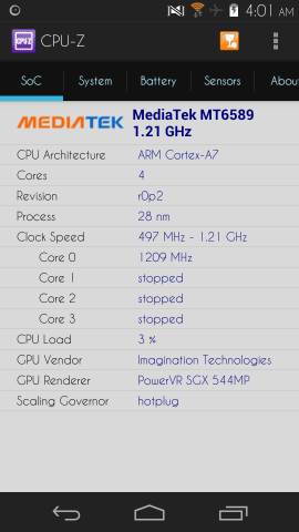 Using CPU-Z for Android