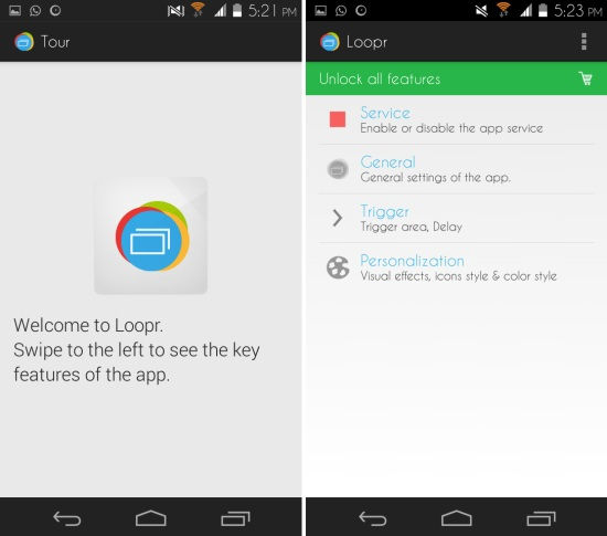 Using Loopr for Android
