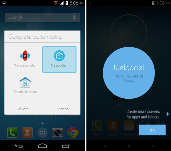 Using Samsung Galaxy S5 Launcher on any Android device