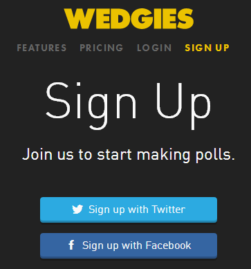 Wedgies- sign up