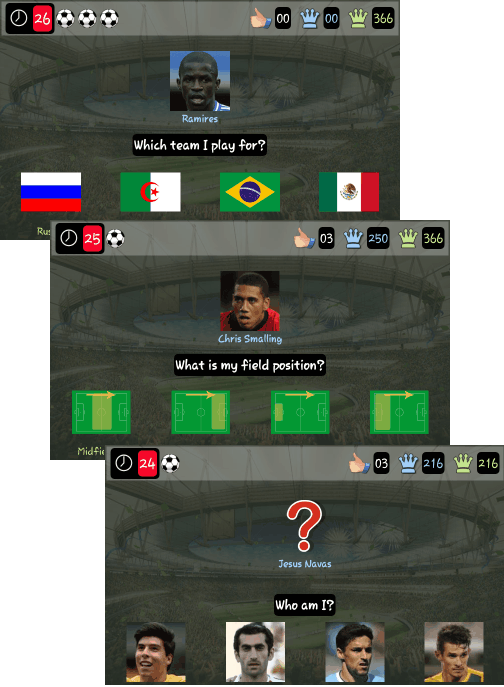 World Cup Trivia 2014 -game questions