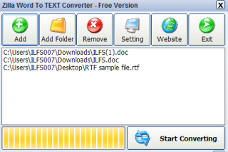 Word To Text Converter To Bulk Convert Word Documents Into Plain Text Zilla Word To TEXT Converter- interface