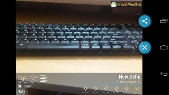 add weather details to your pictures with bright weather for android
