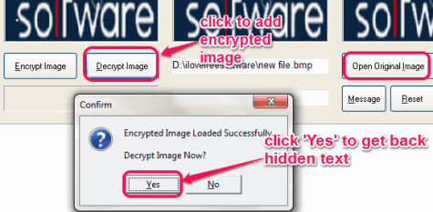 decrypt the encrypted image