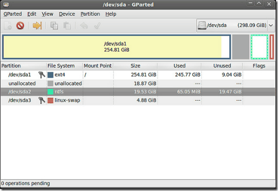 disk partitioning header