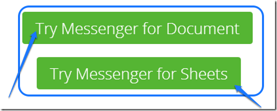 docs and sheets messenger buttons
