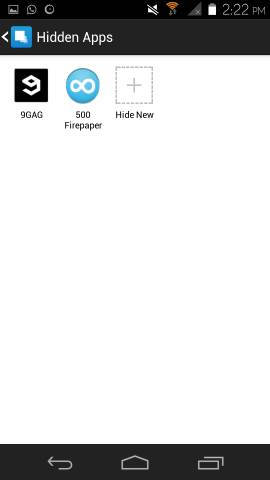 hidden apps in Hide App for Android
