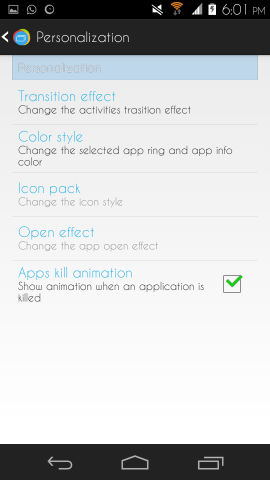 loopr for android transition effects
