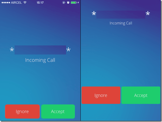 magicapp incoming call