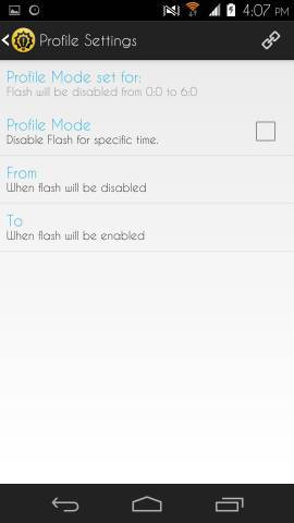 profiles in Flash Blink for Android