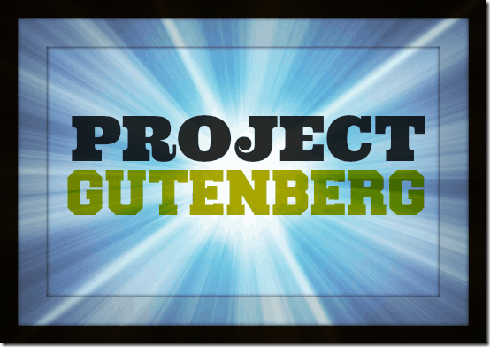 project gutenberg header
